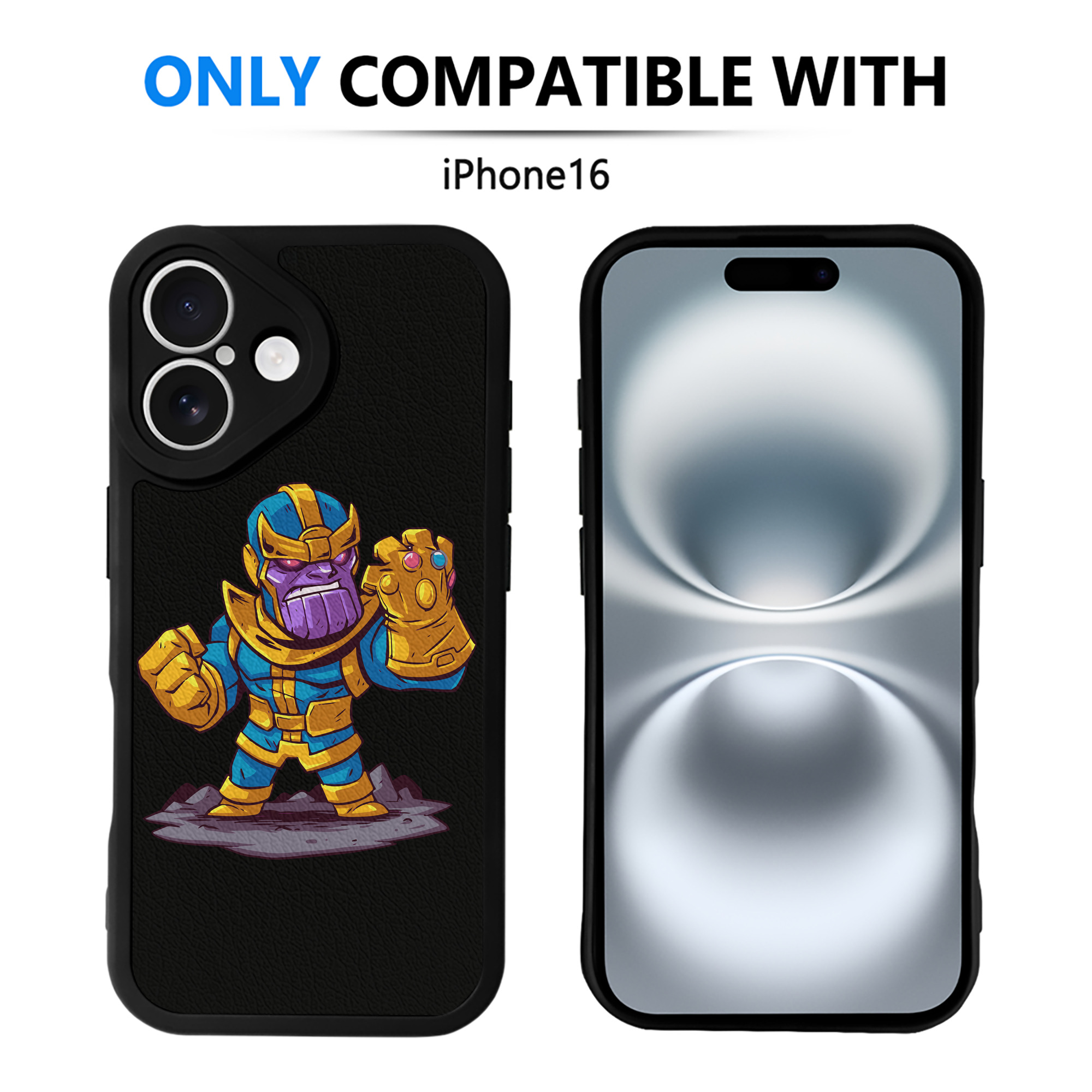 （画像用） アベンジャーズ The Avengers 【iPhone 16シリーズ対応】シリコンスマホケース（レザー調） 材質：シリコン